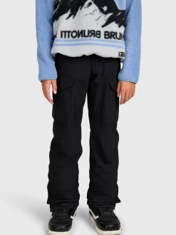 Footraily-Cargo Boys Snow Pants | Black