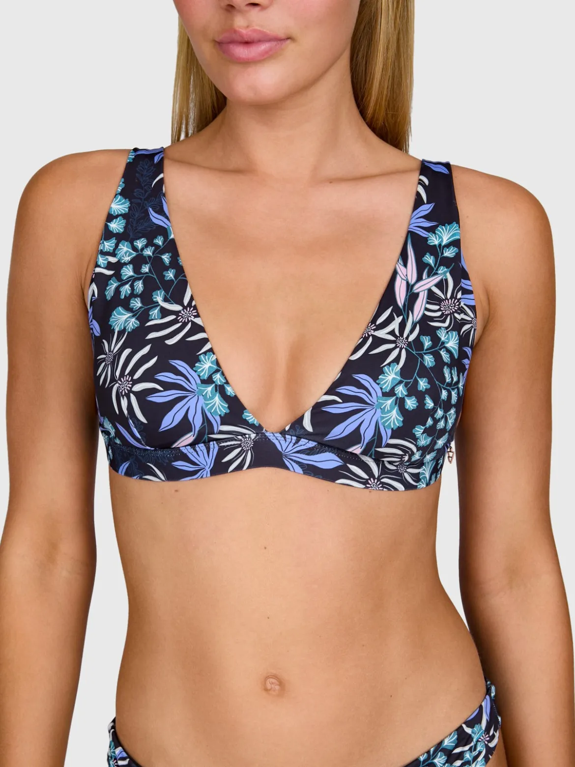 Fortelle-Print Dames Bikini Top | Zwart