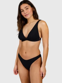 Fortelle-Rib Dames Bikini Top | Zwart