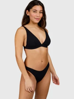 Fortelle-Rib Dames Bikini Top | Zwart
