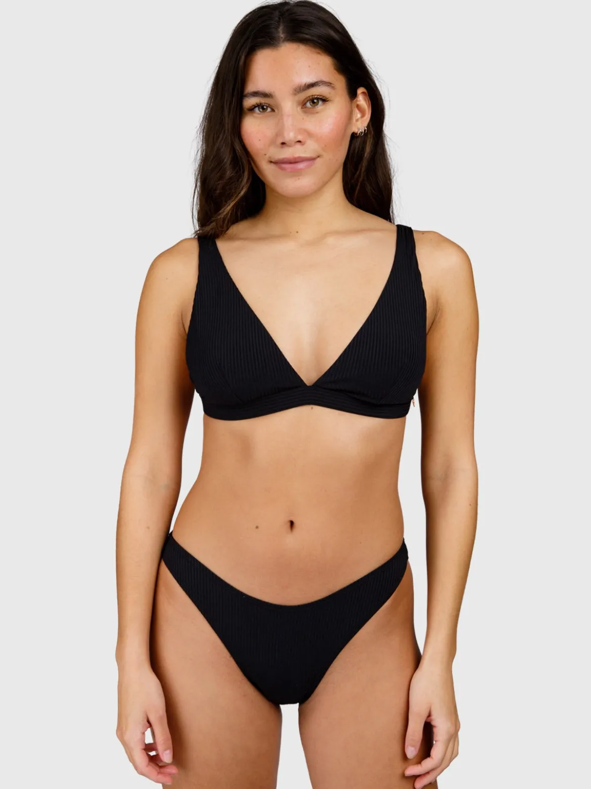 Fortelle-Rib Dames Bikini Top | Zwart