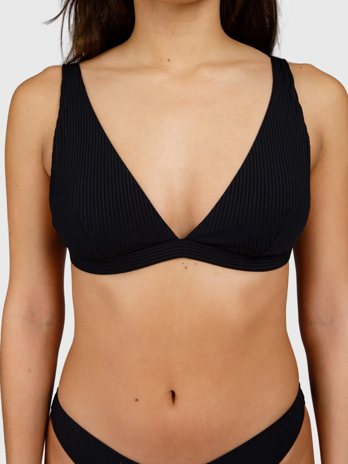 Fortelle-Rib Dames Bikini Top | Zwart