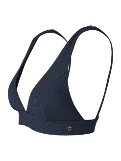 Forte-Rib Dames Bikini Bralette Top | Indigo Blue