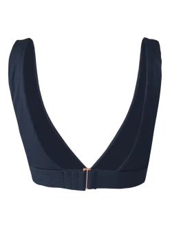 Forte-Rib Dames Bikini Bralette Top | Indigo Blue