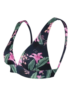 Forte-Tropicana Dames Bralette Bikini Top | Indigo Blue