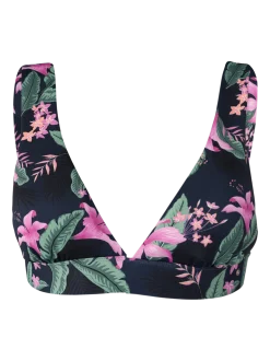 Forte-Tropicana Dames Bralette Bikini Top | Indigo Blue
