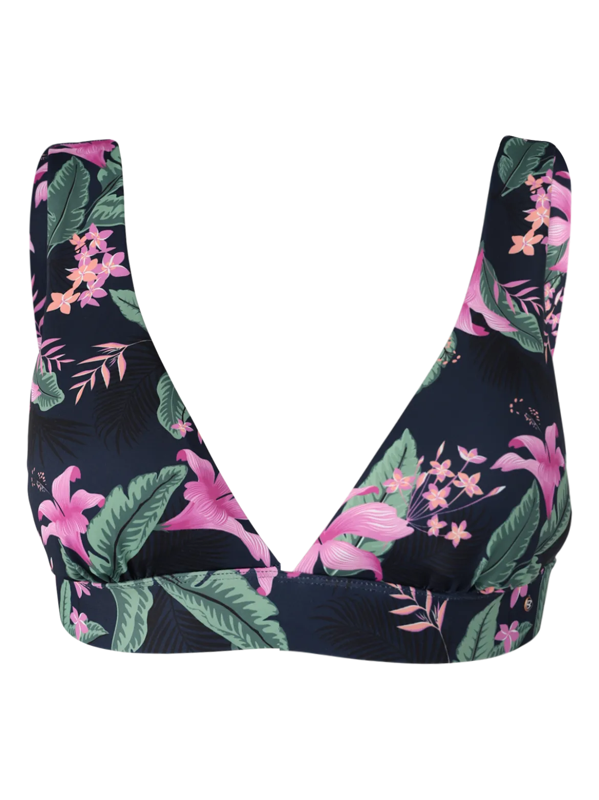 Forte-Tropicana Dames Bralette Bikini Top | Indigo Blue