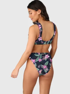 Forte-Tropicana Dames Bralette Bikini Top | Indigo Blue