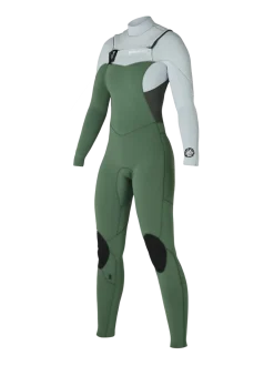 Glow Fullsuit 3/2mm Dames Wetsuit | Groen