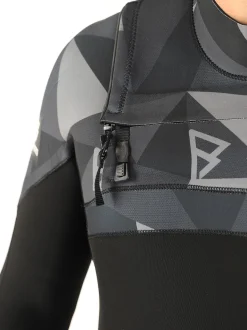 Gravity Fullsuit 5/3mm Heren Wetsuit | Zwart + Grijs