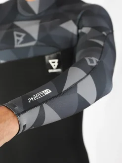 Gravity Fullsuit 5/3mm Heren Wetsuit | Zwart + Grijs