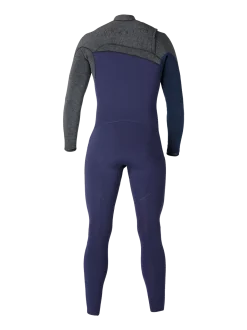 Gravity Fullsuit 4/3 mm Heren Wetsuit | Blauw + Grijs
