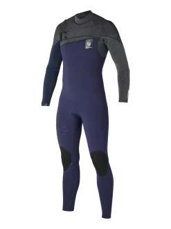Gravity Fullsuit 4/3 mm Heren Wetsuit | Blauw + Grijs
