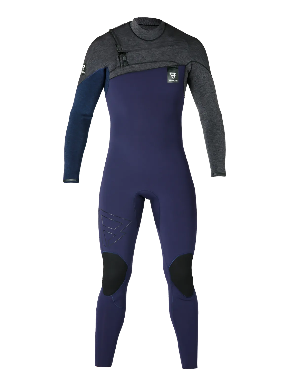 Gravity Fullsuit 4/3 mm Heren Wetsuit | Blauw + Grijs