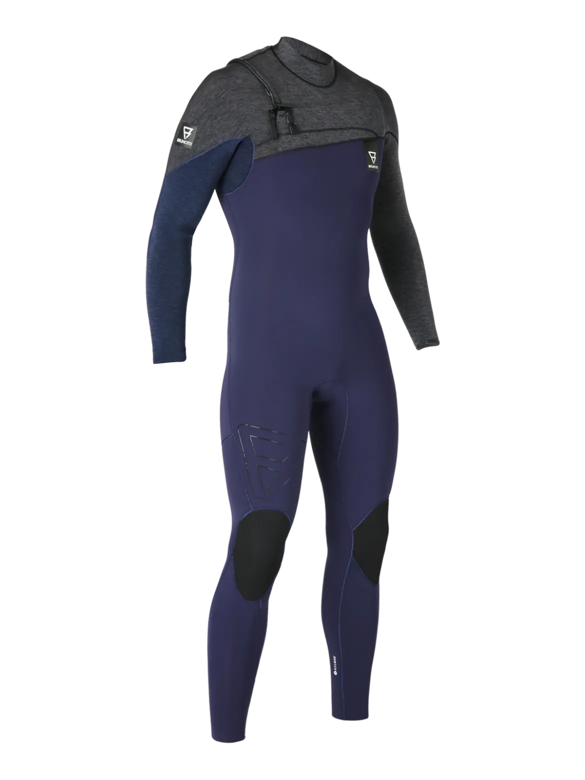 Gravity Fullsuit 4/3 mm Heren Wetsuit | Blauw + Grijs
