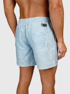 Helios-Print Heren Swim Shorts | Mist