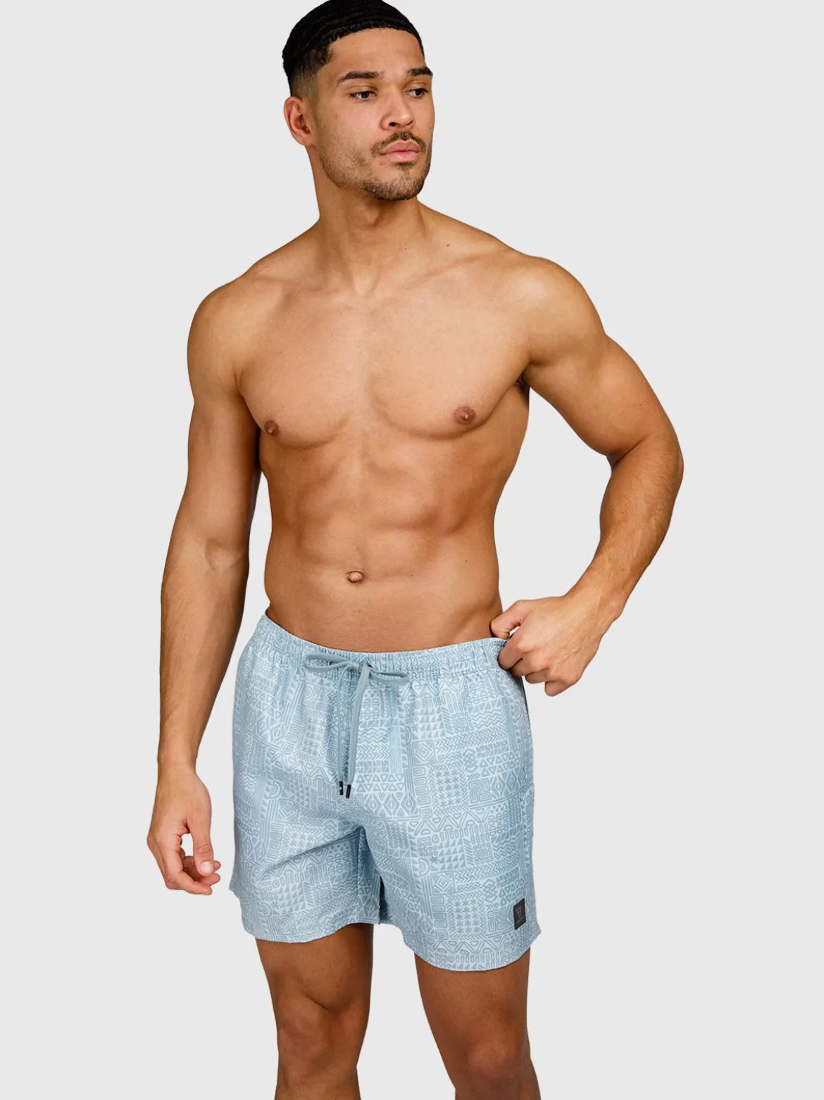 Helios-Print Heren Swim Shorts | Mist