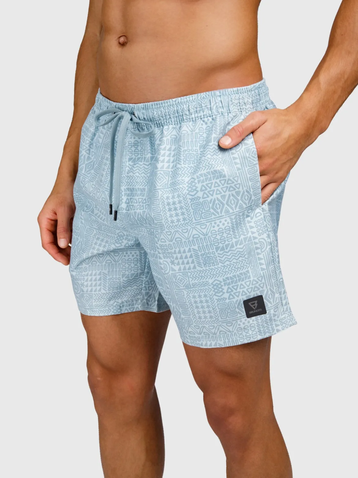 Helios-Print Heren Swim Shorts | Mist