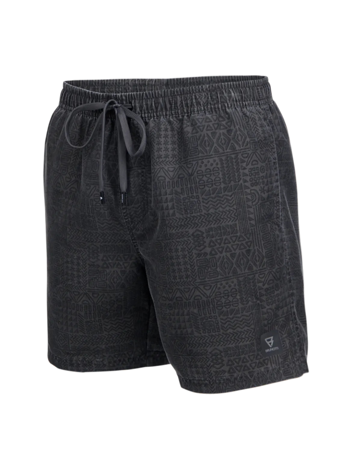 Helios-Print Heren Swim Shorts | Zwart