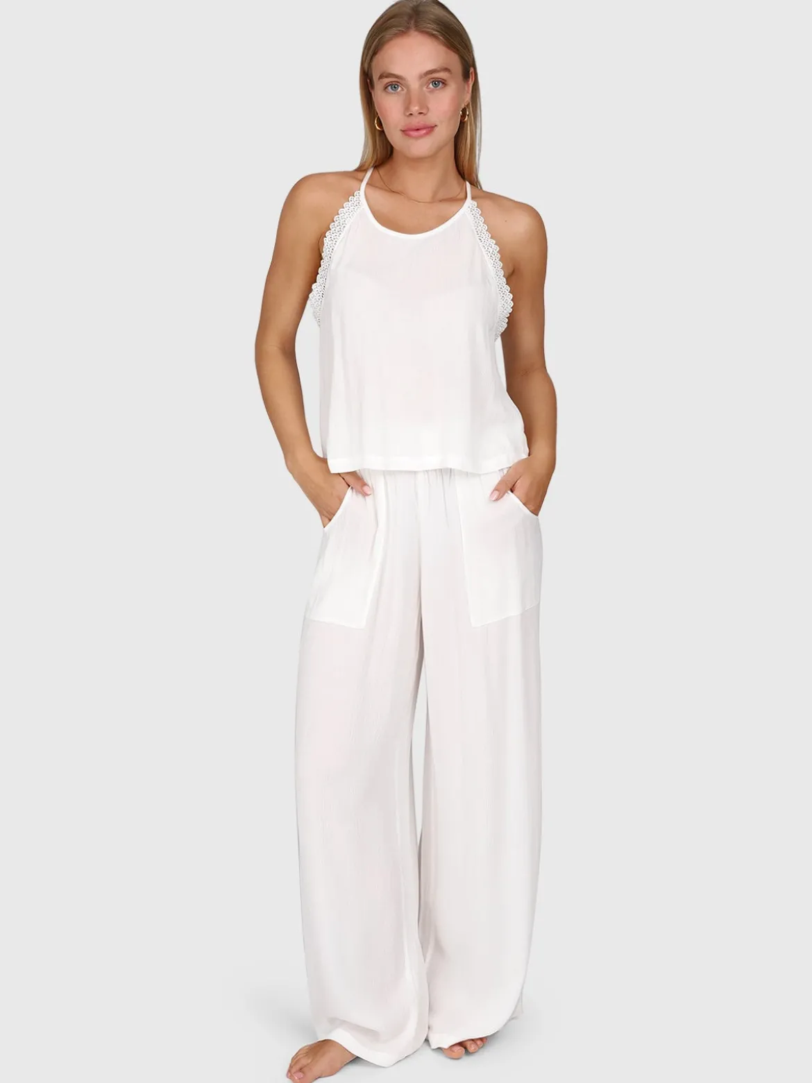 Hellenah Dames Top | Snow