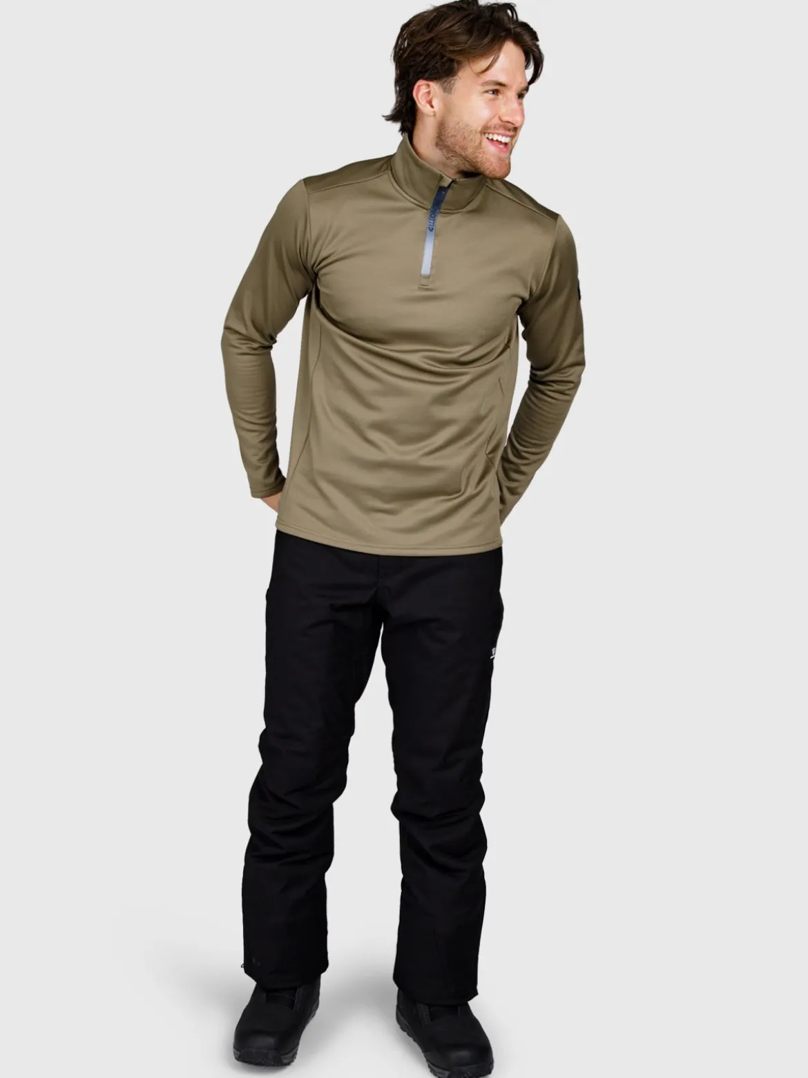 Heros Heren Fleece | Dusky Green
