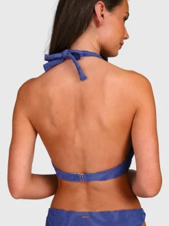 Hollymai-Jacquard Dames Bikini | Marlin Blue