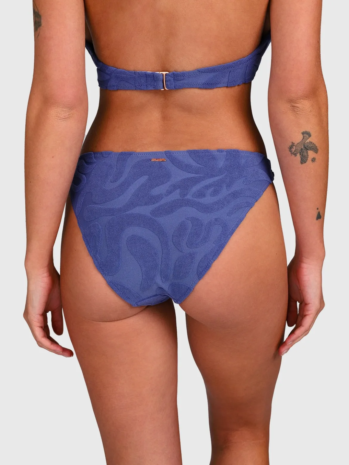 Hollymai-Jacquard Dames Bikini | Marlin Blue