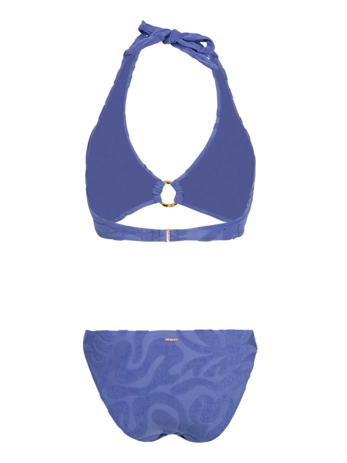 Hollymai-Jacquard Dames Bikini | Marlin Blue