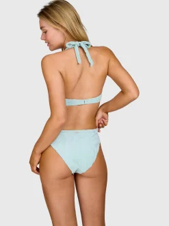 Hollymai-Jacquard Dames Bikini | Aqua Grey