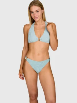 Hollymai-Jacquard Dames Bikini | Aqua Grey