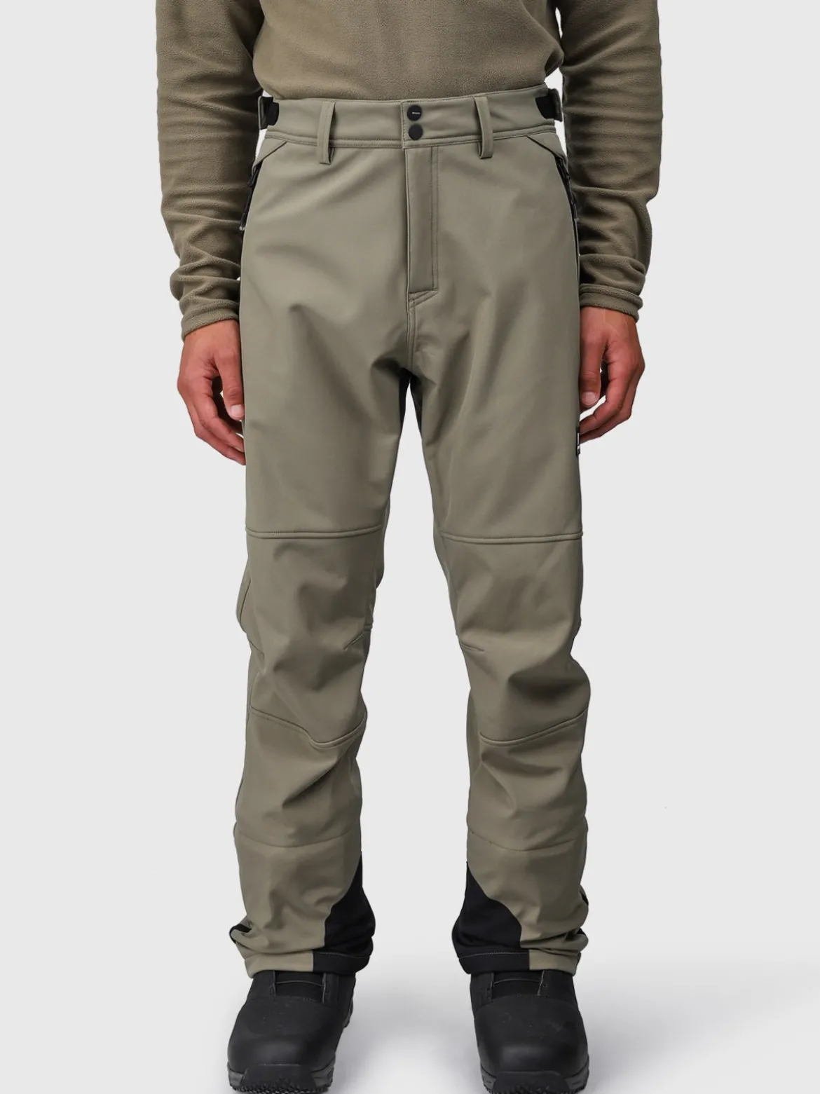 Huygens Heren Softshell Pants | Dusky Green