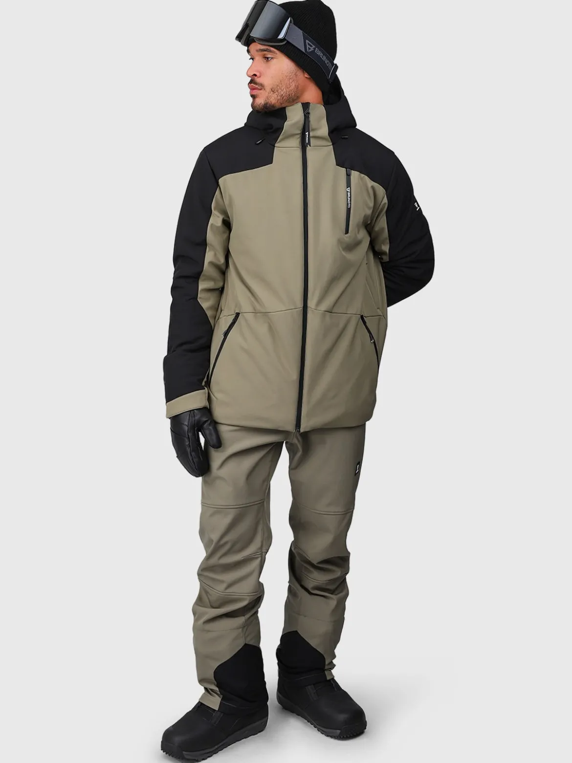 Huygens Heren Softshell Pants | Dusky Green