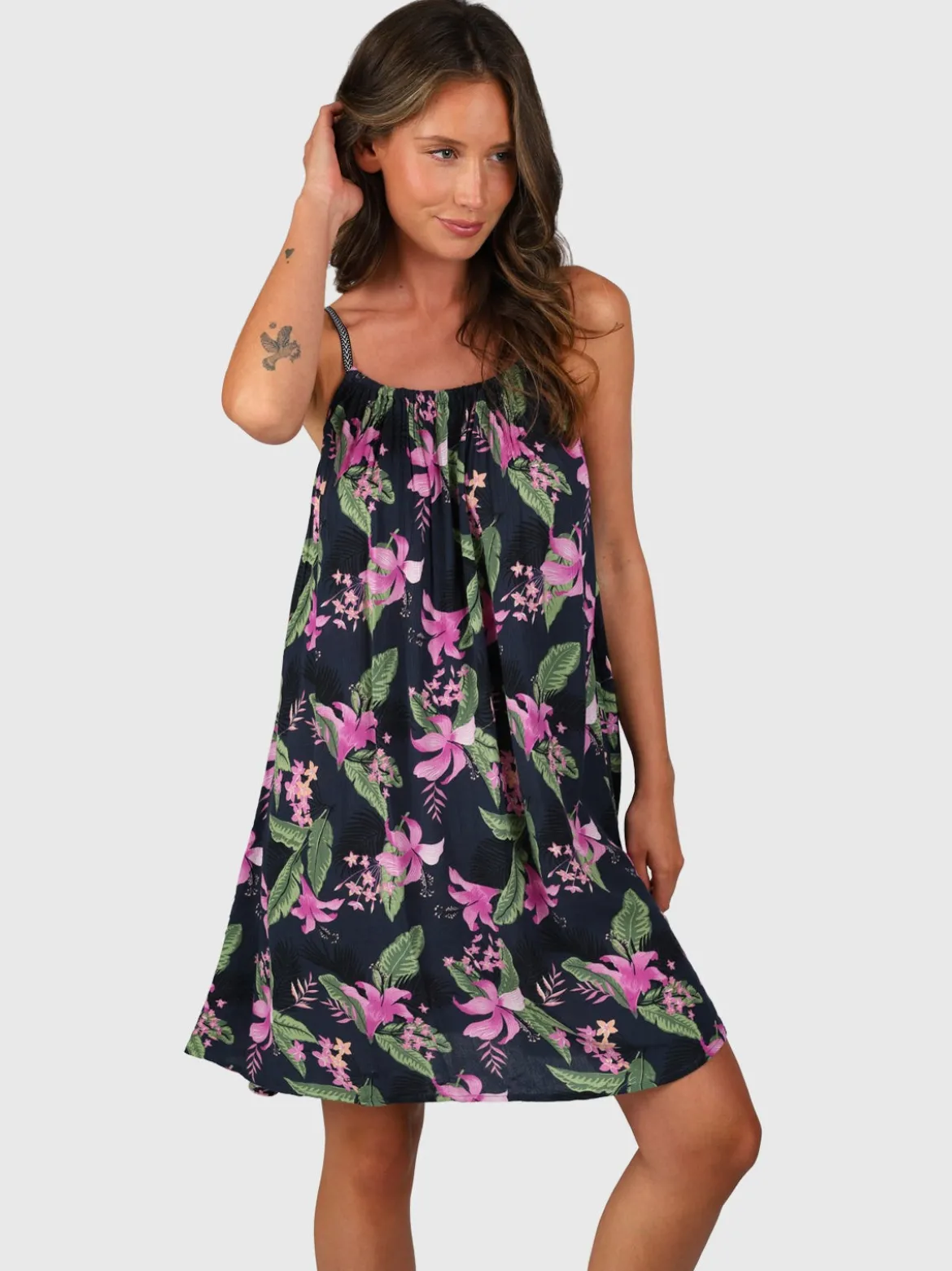 Isla-Tropicana Women Dress | Indigo Blue