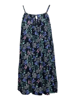 Islayne-Print Dames Dress | Zwart