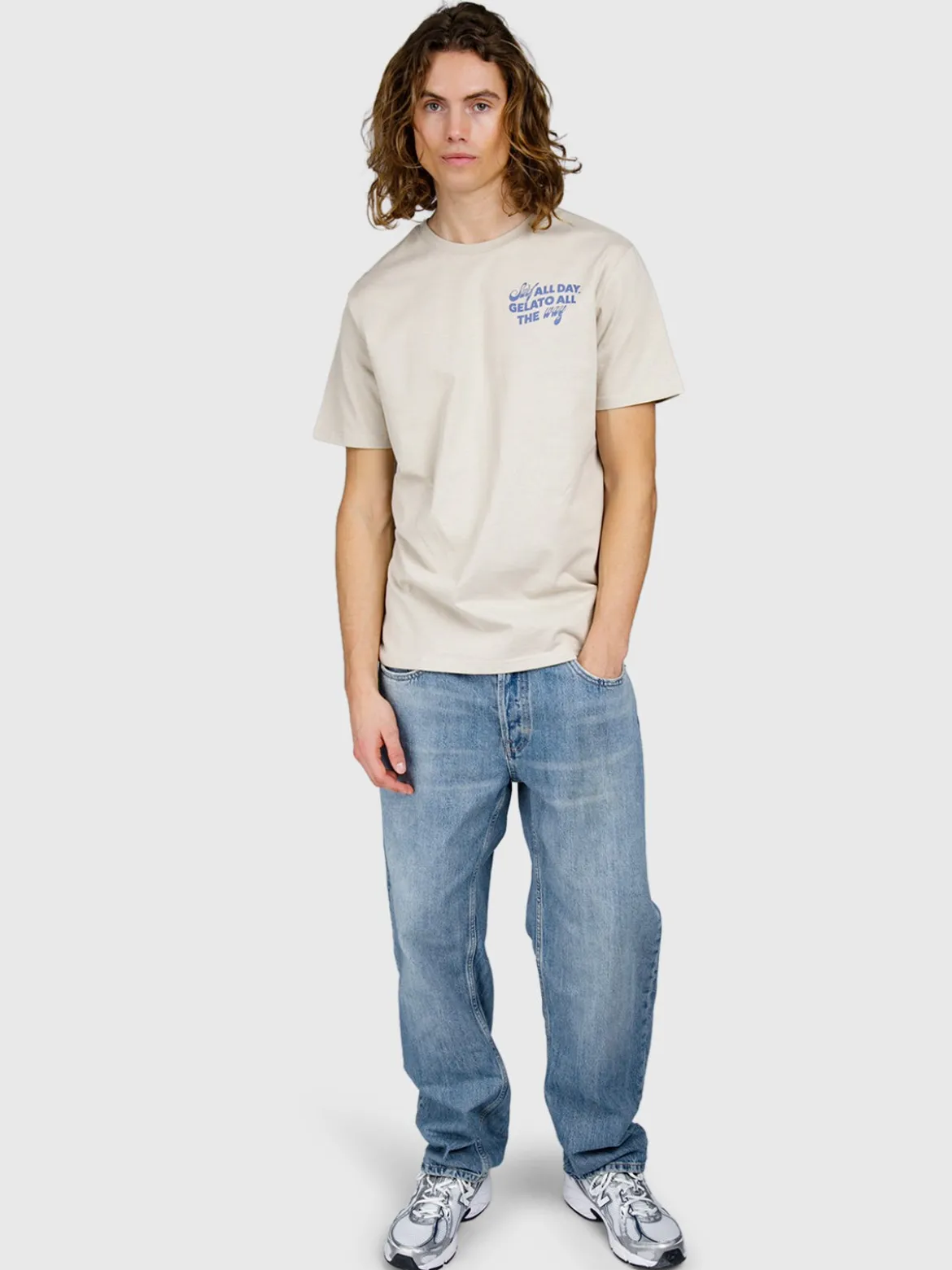 Ittalo Heren T-shirt | Feather Grey