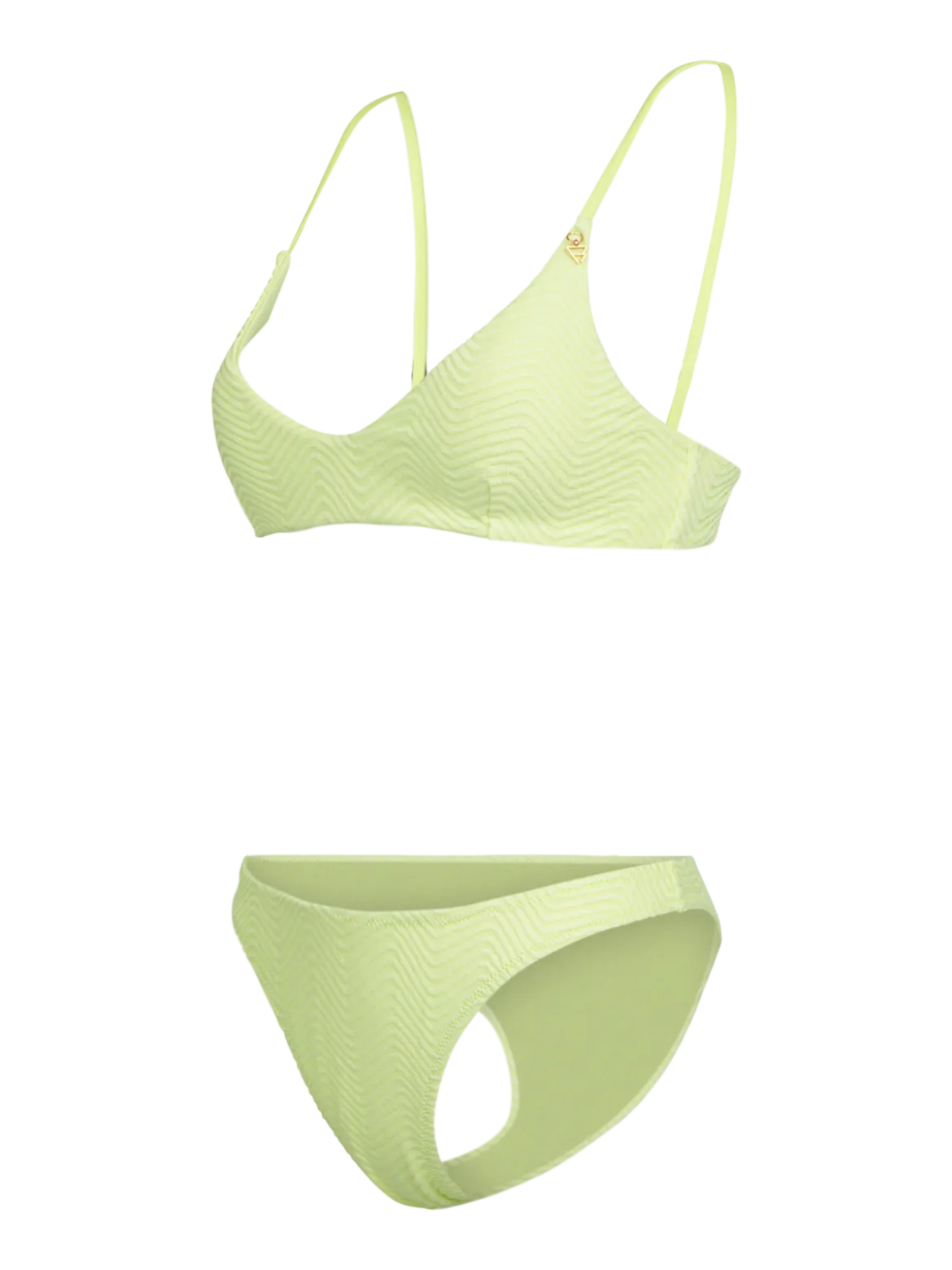 Jezzlee-Chevron Dames Bikini | Daiquiri Green