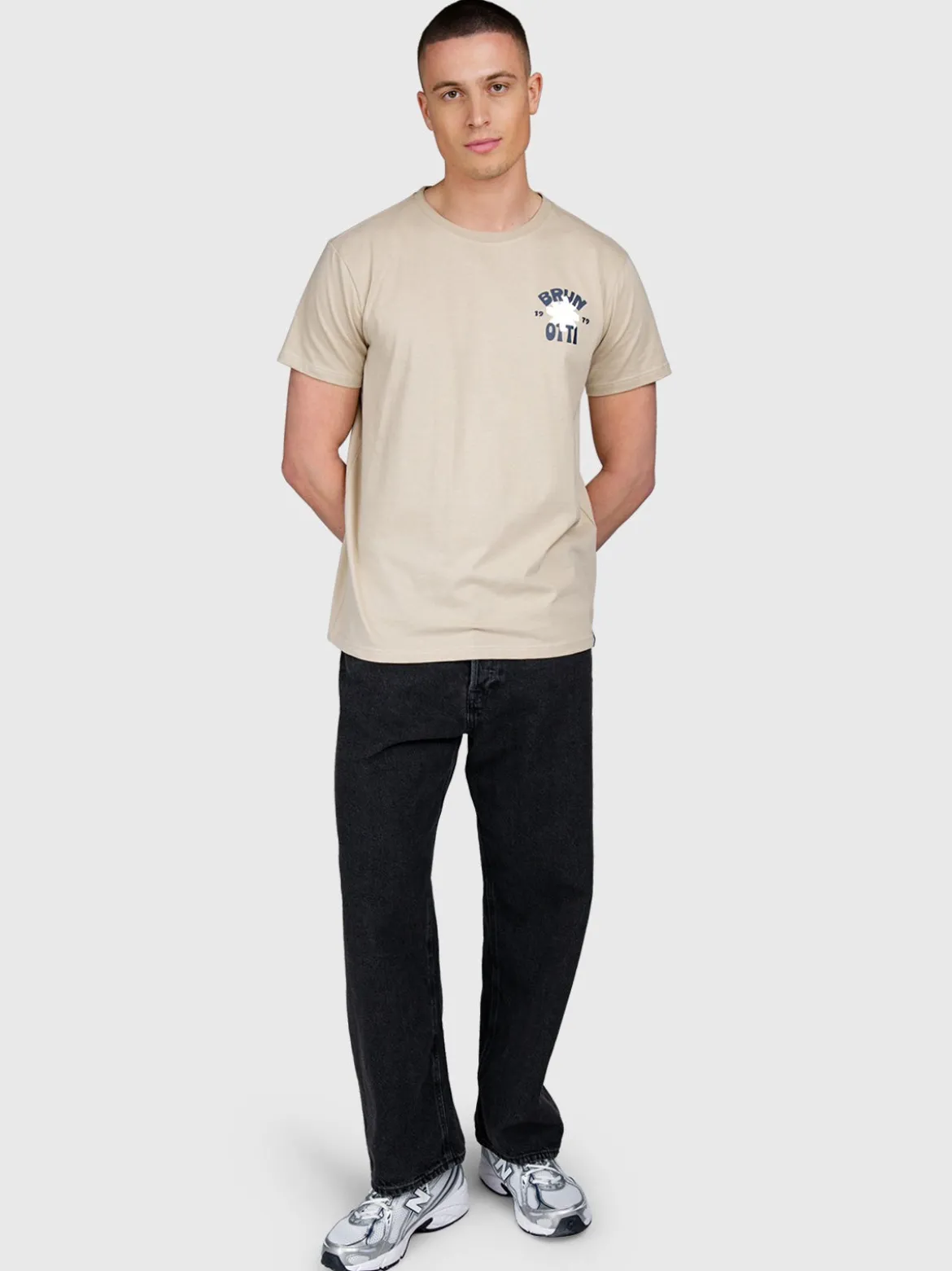 Jondee Heren T-shirt | Feather Grey