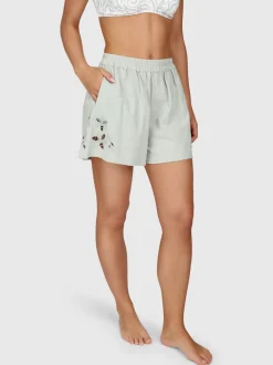 Julee Dames Shorts | Aqua Grey