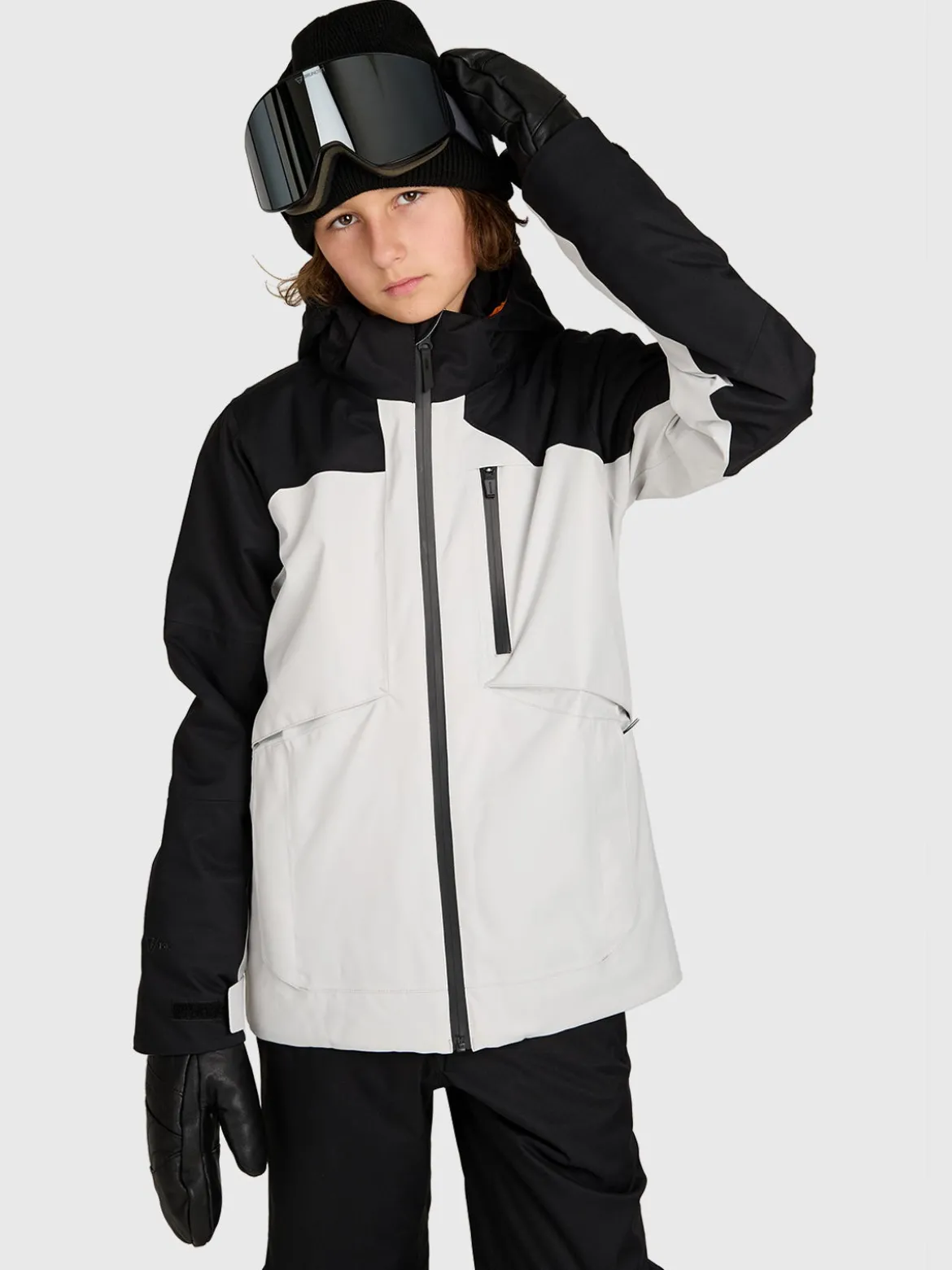 Kanishery Boys Snow Jacket | Soft Grey