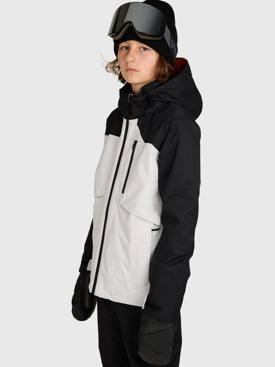 Kanishery Boys Snow Jacket | Soft Grey