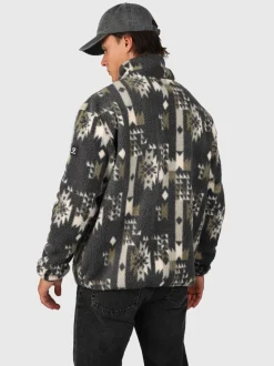 Kelstyn-Print Heren Fleece | Siberia Black
