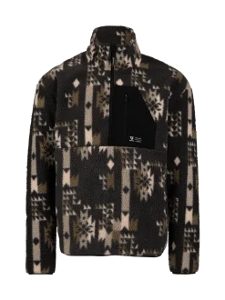 Kelstyn-Print Heren Fleece | Siberia Black