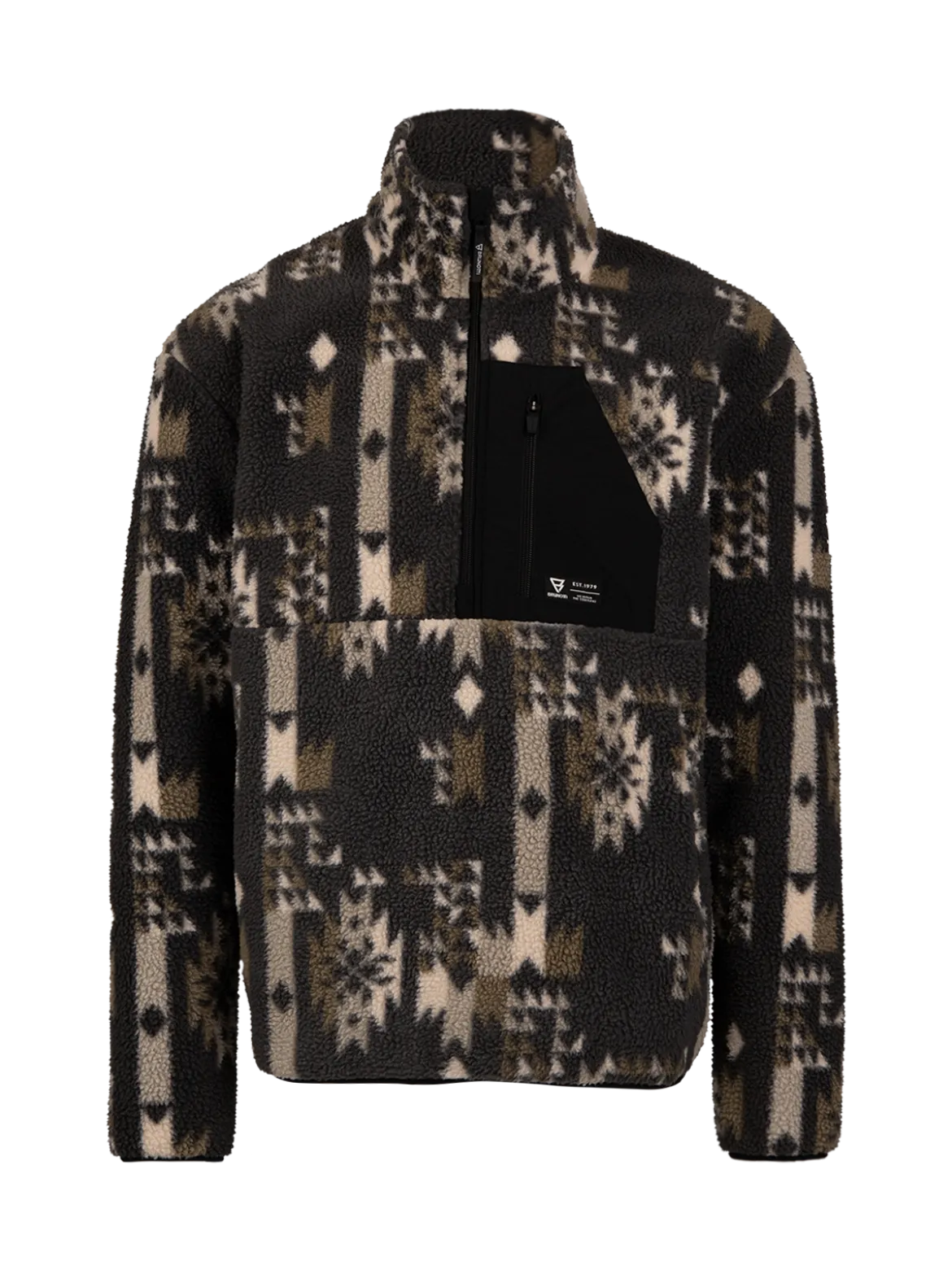 Kelstyn-Print Heren Fleece | Siberia Black