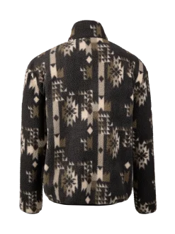 Kelstyn-Print Heren Fleece | Siberia Black