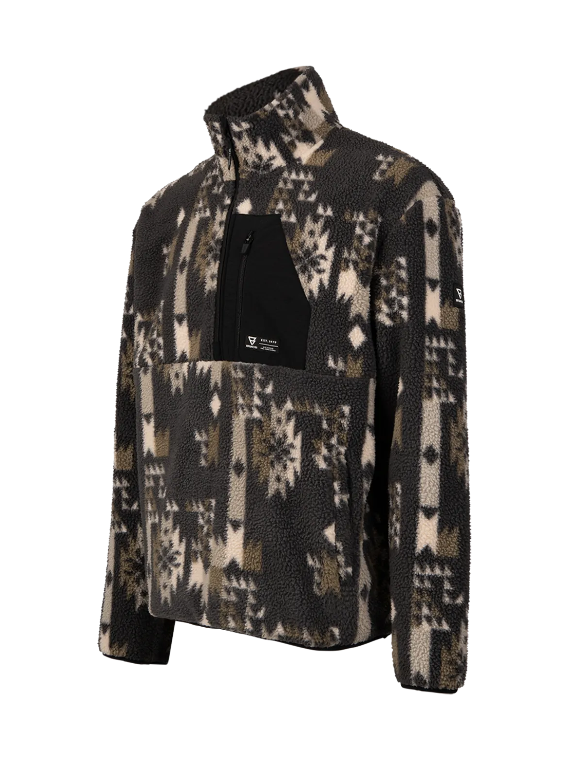 Kelstyn-Print Heren Fleece | Siberia Black