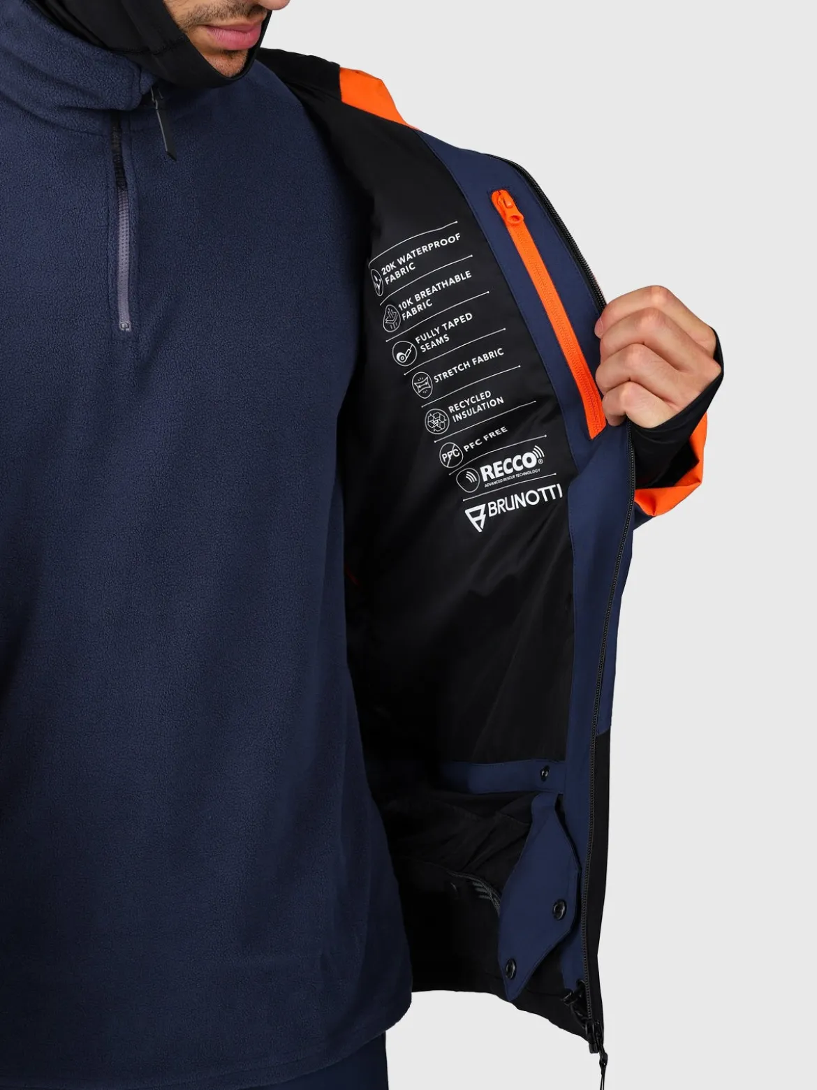 Kendron Heren Ski Jas | Indigo Blue