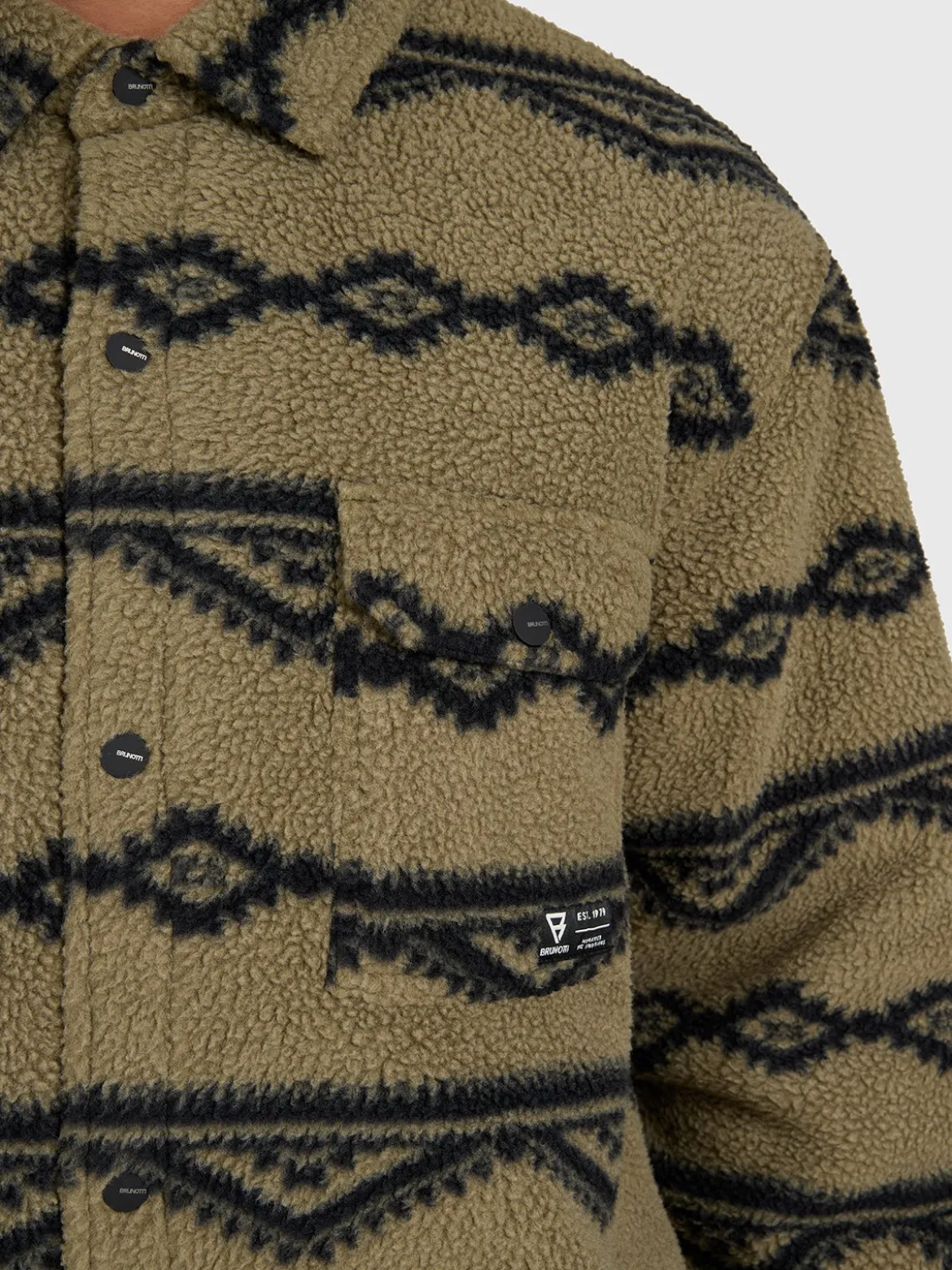 Kevionnet Men Fleece Jacket | Dusky Green