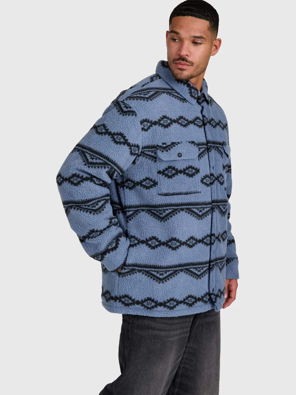 Kevionnet Men Fleece Jacket | Flint Stone