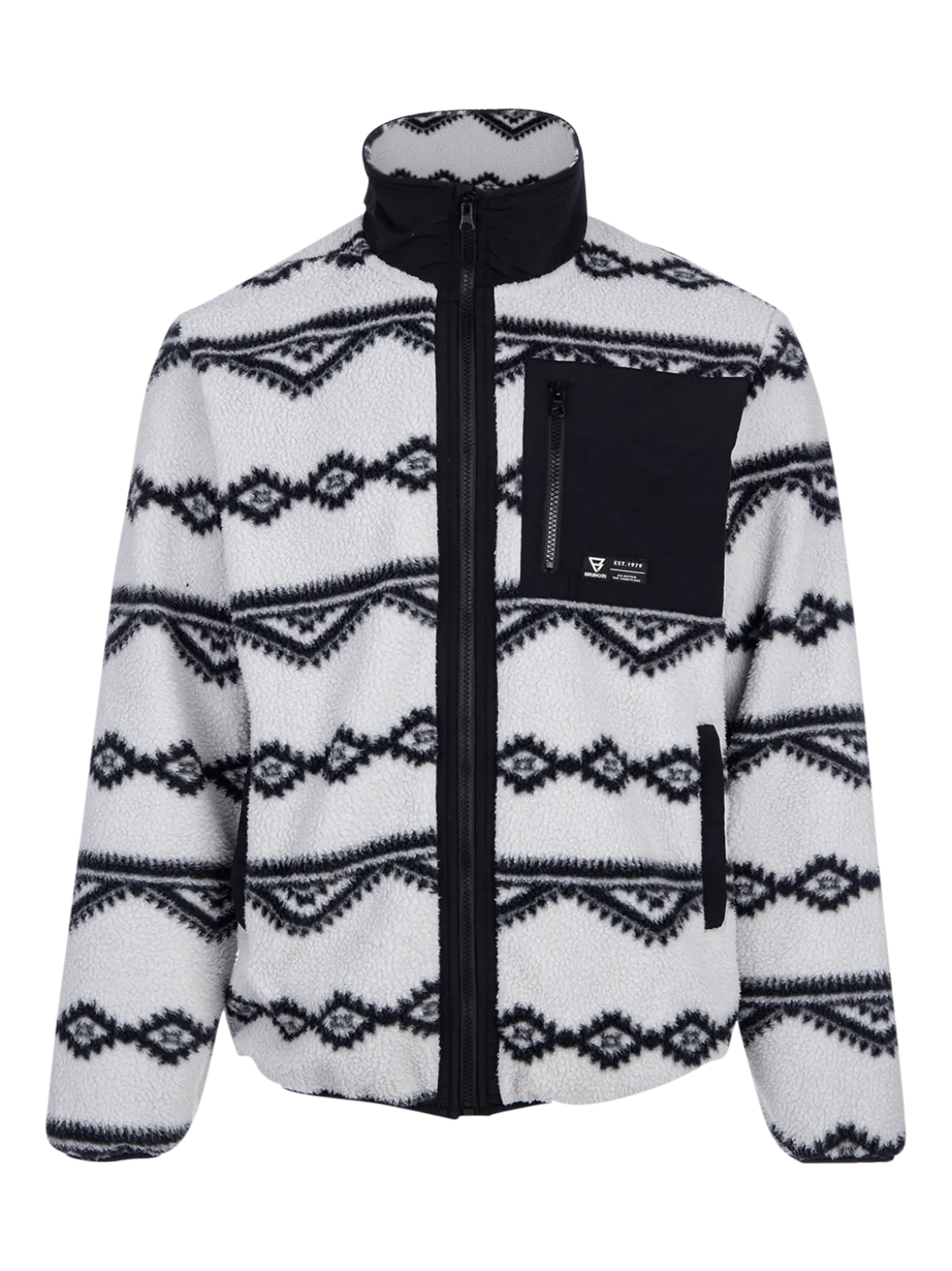 Kevio-Zip Men Urban Fleece | Soft Grey