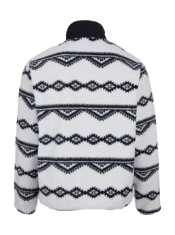 Kevio-Zip Men Urban Fleece | Soft Grey